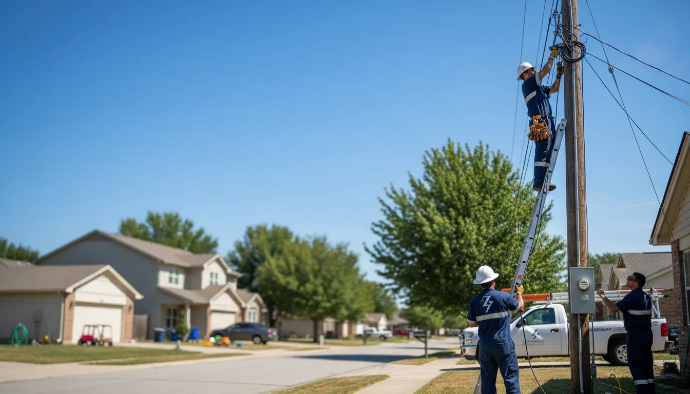 Residential electrician providing installation services in Castroville, TX